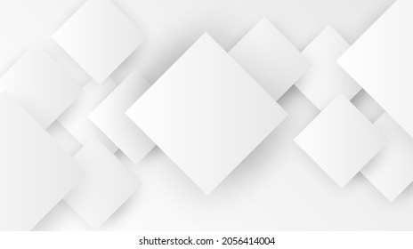 Abstract geometric white background. Vector.