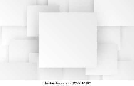 Abstract geometric white background. Vector.