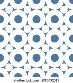 abstract geometric white and blue circles vector, fabric, paper, wraping