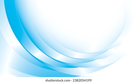 Abstract geometric white and blue color background with round shape. Vector illustration.