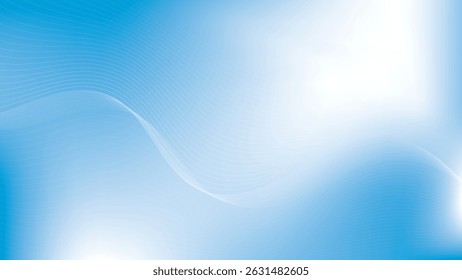 Abstract  geometric white and blue color, modern design stripes background with curve lines. Vector illustration.