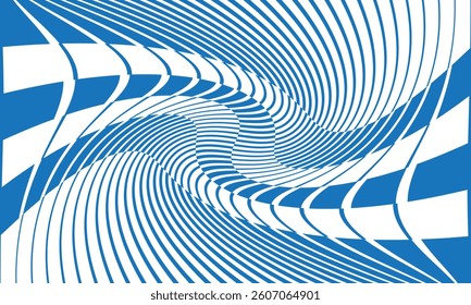 abstract geometric white blue thin to thick twist line pattern can be used background, banner, poster.