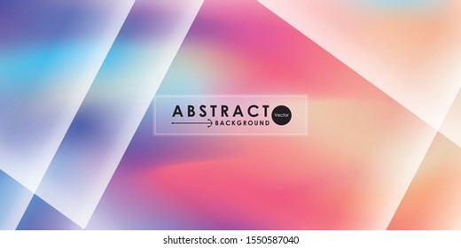 Abstract geometric white and color background. Vector, illustration.