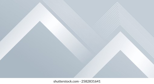 Abstract geometric white color background with a futuristic, modern, and minimalistic design. Ideal for presentations, digital projects, technology themes, and branding.