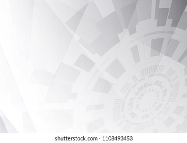 Abstract geometric white and gray Background .Technology modern , with space for design, text input,vector illustration.