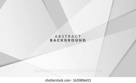 abstract geometric white and gray background. vector illustration
