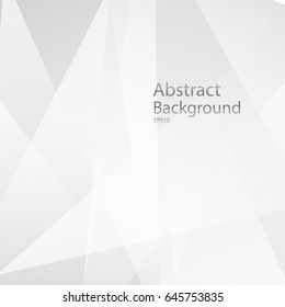 Abstract geometric white and gray Background with copy space