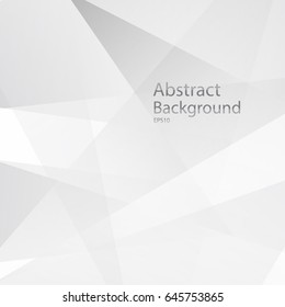 Abstract geometric white and gray Background with copy space