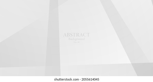 Abstract geometric white and gray backgrounds were also suitable for the social media, website, banner, and poster. Abstract geometric white and gray color background, vector illustration.