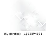 Abstract geometric white and gray color background with rectangle pattern. Vector illustration.