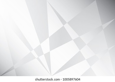 Abstract geometric white and gray color background. Vector, illustration.