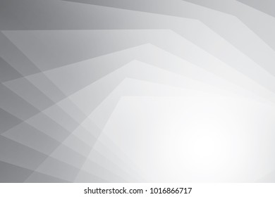 Abstract geometric white and gray color background. Vector, illustration.