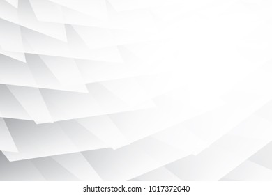 Abstract geometric white and gray color background. Vector, illustration.