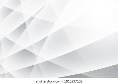 Abstract geometric white and gray color background. Vector, illustration.