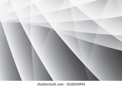 Abstract geometric white and gray color background. Vector, illustration.