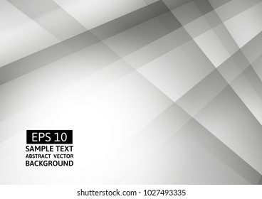 Abstract geometric white and gray color, Modern background with copy space, Vector illustration eps10