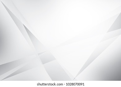 Abstract geometric white and gray color background. Vector, illustration.