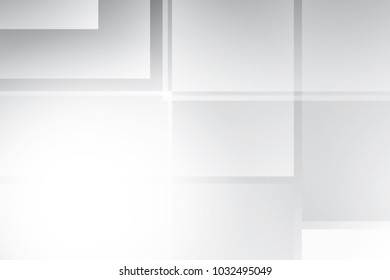 Abstract geometric white and gray color background. Vector, illustration.