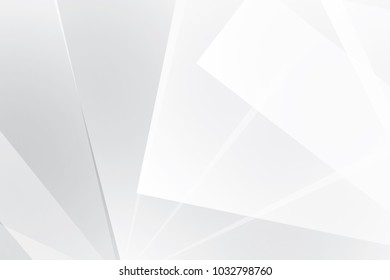 Abstract geometric white and gray color background. Vector, illustration.