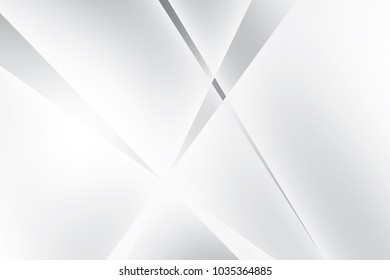 Abstract geometric white and gray color background. Vector, illustration.