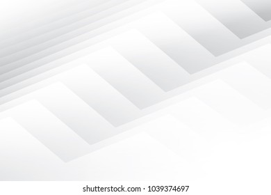 Abstract geometric white and gray color background. Vector, illustration.