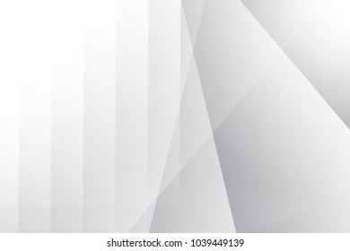 Abstract geometric white and gray color background. Vector, illustration.