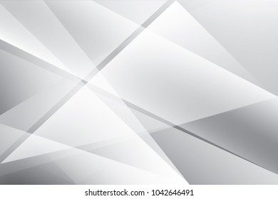 Abstract geometric white and gray color background. Vector, illustration.