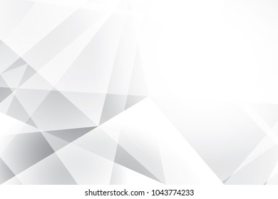 Abstract geometric white and gray color background. Vector, illustration.