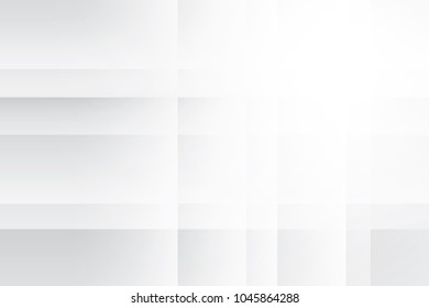 Abstract geometric white and gray color background. Vector, illustration.