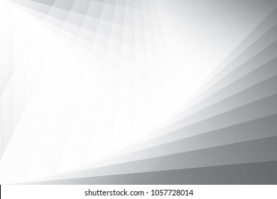 Abstract geometric white and gray color background. Vector, illustration.