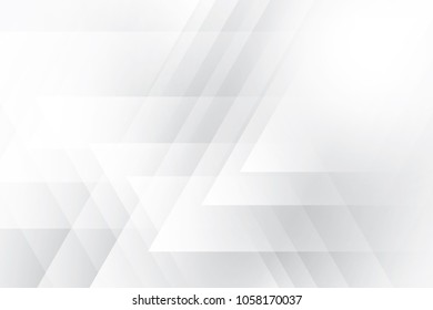 Abstract geometric white and gray color background. Vector, illustration.