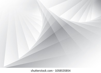 Abstract geometric white and gray color background. Vector, illustration.