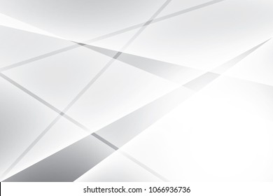Abstract geometric white and gray color background. Vector, illustration.