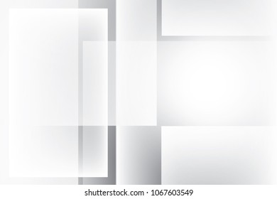 Abstract geometric white and gray color background. Vector, illustration.