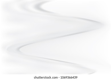 Abstract geometric white and gray color background with wave element. Vector, illustration.