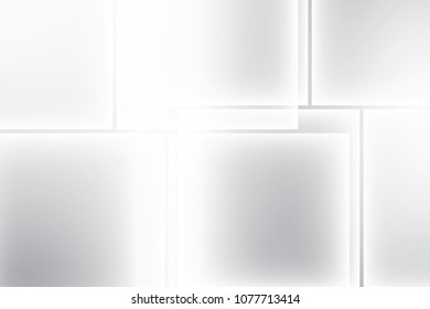 Abstract geometric white and gray color background, vector illustration.
