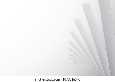 Abstract geometric white and gray color background, vector illustration.