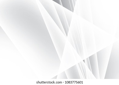 Abstract geometric white and gray color background, vector illustration.