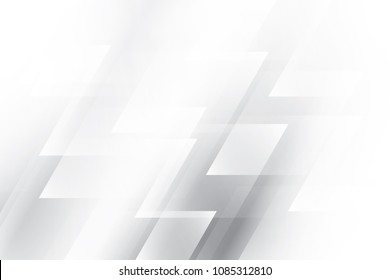 Abstract geometric white and gray color background, vector illustration.