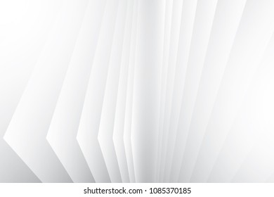 Abstract geometric white and gray color background, vector illustration.