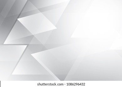 Abstract geometric white and gray color background, vector illustration.