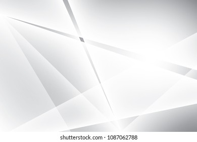 Abstract geometric white and gray color background, vector illustration.