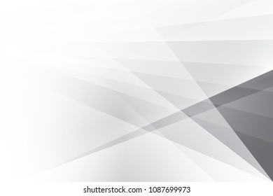 Abstract geometric white and gray color background, vector illustration.