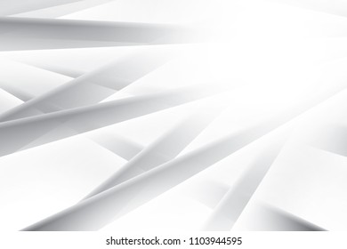 Abstract geometric white and gray color background. Vector, illustration.