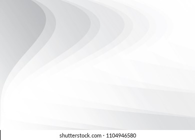 Abstract geometric white and gray color background. Vector, illustration.