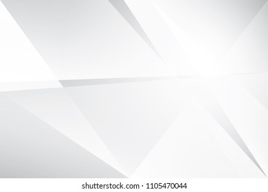 Abstract geometric white and gray color background. Vector, illustration.