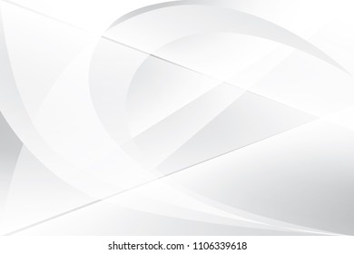 Abstract geometric white and gray color background. Vector, illustration.