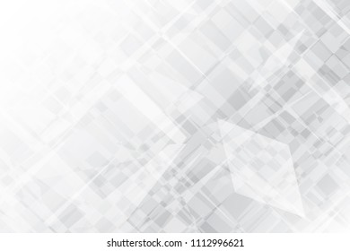 Abstract geometric white and gray color background. Vector, illustration.