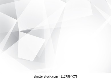 Abstract Geometric White Gray Color Background Stock Vector (royalty 