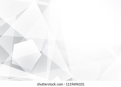 Abstract geometric white and gray color background. Vector, illustration.